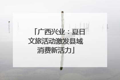 广西兴业：夏日文旅活动激发县域消费新活力