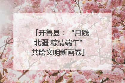 开鲁县：“月践北疆 粽情端午”共绘文明新画卷