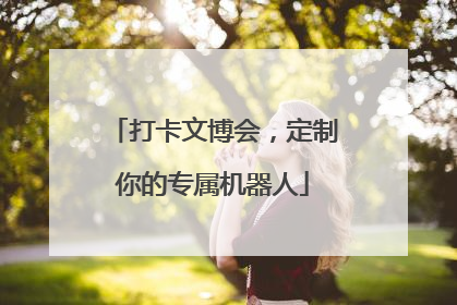 打卡文博会，定制你的专属机器人