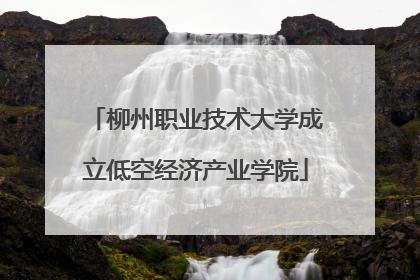柳州职业技术大学成立低空经济产业学院