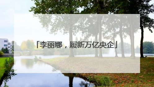 李丽娜，履新万亿央企