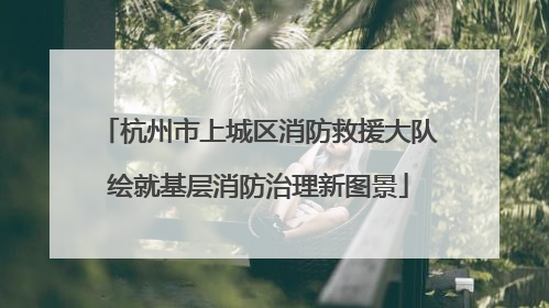 杭州市上城区消防救援大队绘就基层消防治理新图景