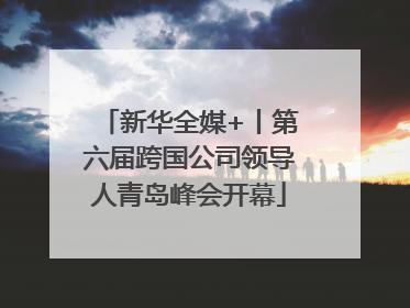 新华全媒+丨第六届跨国公司领导人青岛峰会开幕