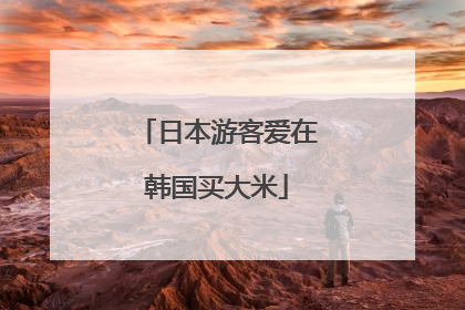 日本游客爱在韩国买大米