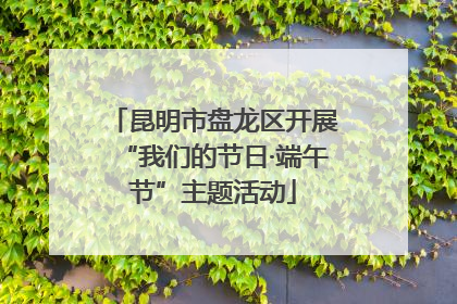 昆明市盘龙区开展“我们的节日·端午节”主题活动