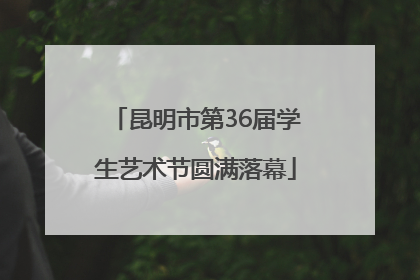 昆明市第36届学生艺术节圆满落幕