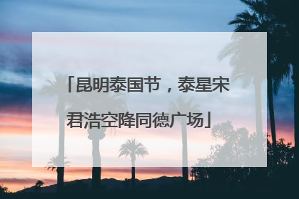 昆明泰国节，泰星宋君浩空降同德广场