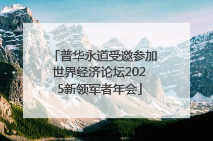 普华永道受邀参加世界经济论坛2025新领军者年会