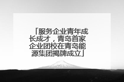 服务企业青年成长成才，青岛首家企业团校在青岛能源集团揭牌成立