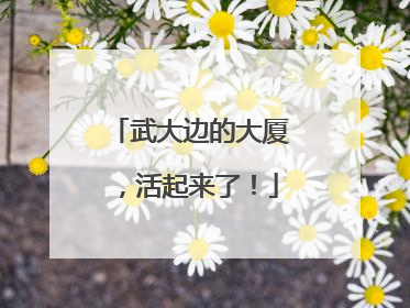 武大边的大厦，活起来了！