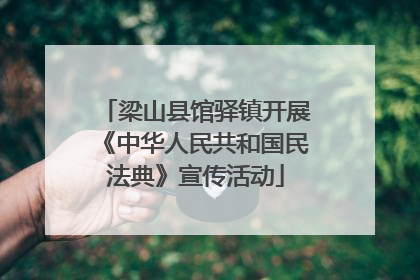 梁山县馆驿镇开展《中华人民共和国民法典》宣传活动