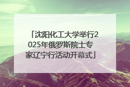 沈阳化工大学举行2025年俄罗斯院士专家辽宁行活动开幕式