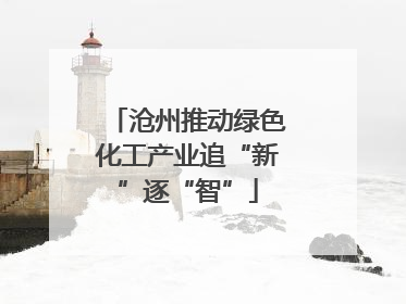 沧州推动绿色化工产业追“新”逐“智”