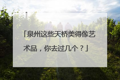 泉州这些天桥美得像艺术品，你去过几个？