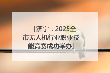 济宁：2025全市无人机行业职业技能竞赛成功举办