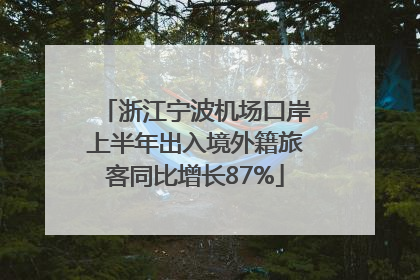浙江宁波机场口岸上半年出入境外籍旅客同比增长87%