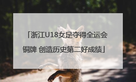 浙江U18女足夺得全运会铜牌 创造历史第二好成绩
