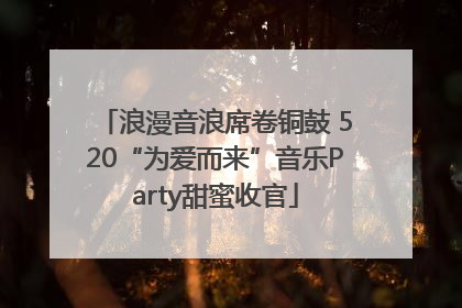 浪漫音浪席卷铜鼓 520“为爱而来”音乐Party甜蜜收官