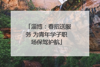淄博：春招送服务 为青年学子职场保驾护航