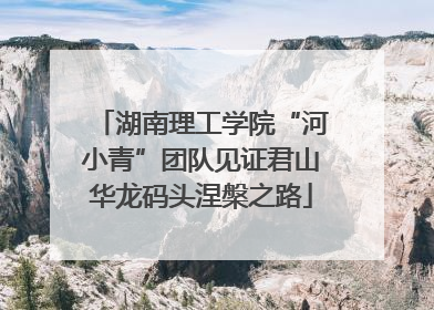 湖南理工学院“河小青”团队见证君山华龙码头涅槃之路
