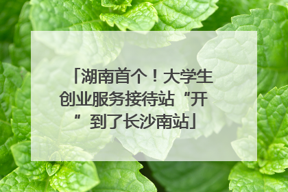 湖南首个！大学生创业服务接待站“开”到了长沙南站