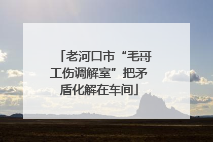 老河口市“毛哥工伤调解室”把矛盾化解在车间