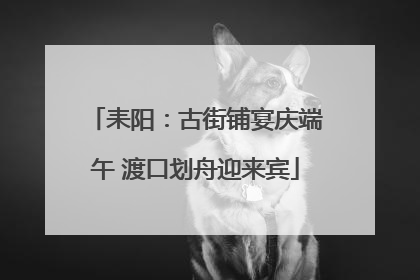 耒阳：古街铺宴庆端午 渡口划舟迎来宾
