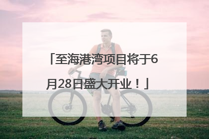 至海港湾项目将于6月28日盛大开业！