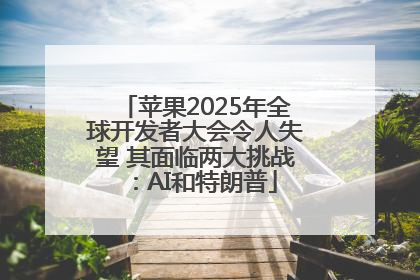 苹果2025年全球开发者大会令人失望 其面临两大挑战：AI和特朗普