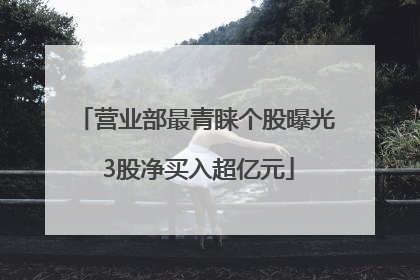 营业部最青睐个股曝光 3股净买入超亿元