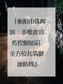 衡阳市珠晖区：多维度宣传控烟知识 全方位共筑健康防线