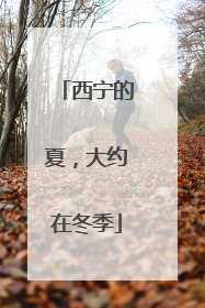 西宁的夏，大约在冬季