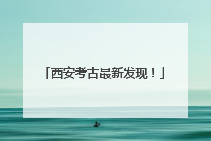 西安考古最新发现！