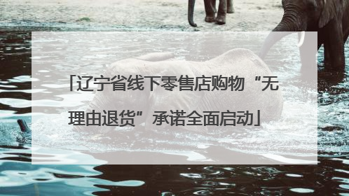 辽宁省线下零售店购物“无理由退货”承诺全面启动