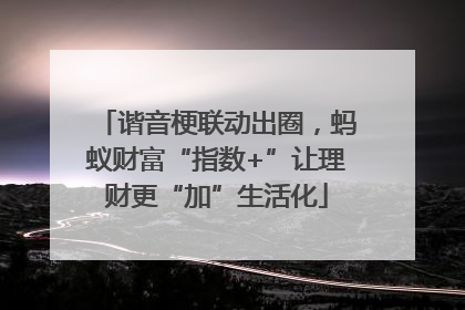谐音梗联动出圈，蚂蚁财富“指数+”让理财更“加”生活化
