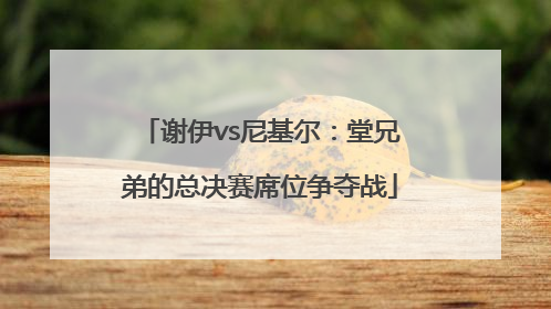 谢伊vs尼基尔：堂兄弟的总决赛席位争夺战