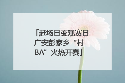 赶场日变观赛日 广安彭家乡“村BA”火热开赛