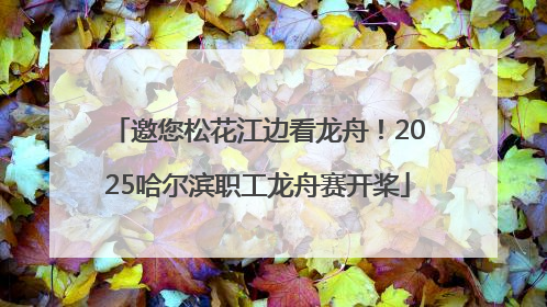 邀您松花江边看龙舟！2025哈尔滨职工龙舟赛开桨