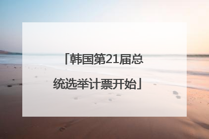 韩国第21届总统选举计票开始