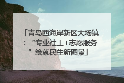 青岛西海岸新区大场镇：“专业社工+志愿服务”绘就民生新图景