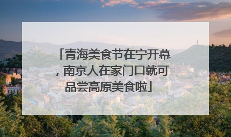 青海美食节在宁开幕，南京人在家门口就可品尝高原美食啦