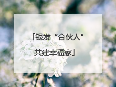 银发“合伙人” 共建幸福家