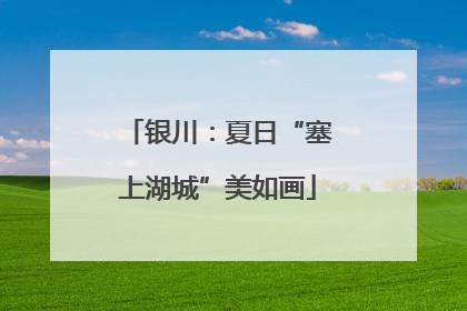 银川：夏日“塞上湖城”美如画