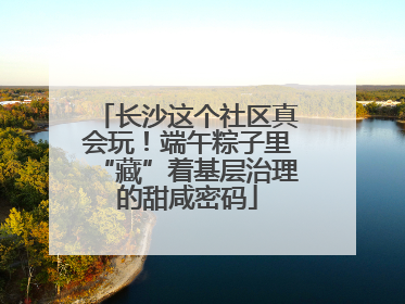长沙这个社区真会玩！端午粽子里“藏”着基层治理的甜咸密码