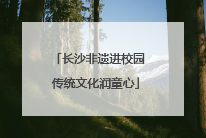 长沙非遗进校园 传统文化润童心