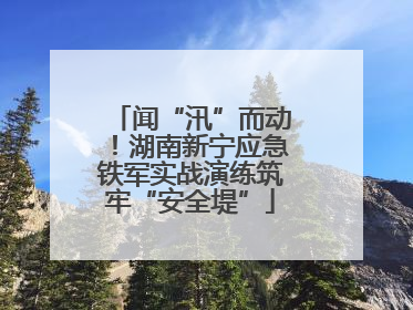 闻“汛”而动！湖南新宁应急铁军实战演练筑牢“安全堤”