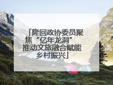 隆回政协委员聚焦“亿年龙洞” 推动文旅融合赋能乡村振兴