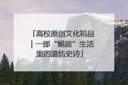 高校原创文化精品｜一部“蜗居”生活里的温情史诗
