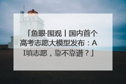 鱼眼·围观丨国内首个高考志愿大模型发布：AI填志愿，靠不靠谱？