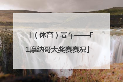 （体育）赛车——F1摩纳哥大奖赛赛况